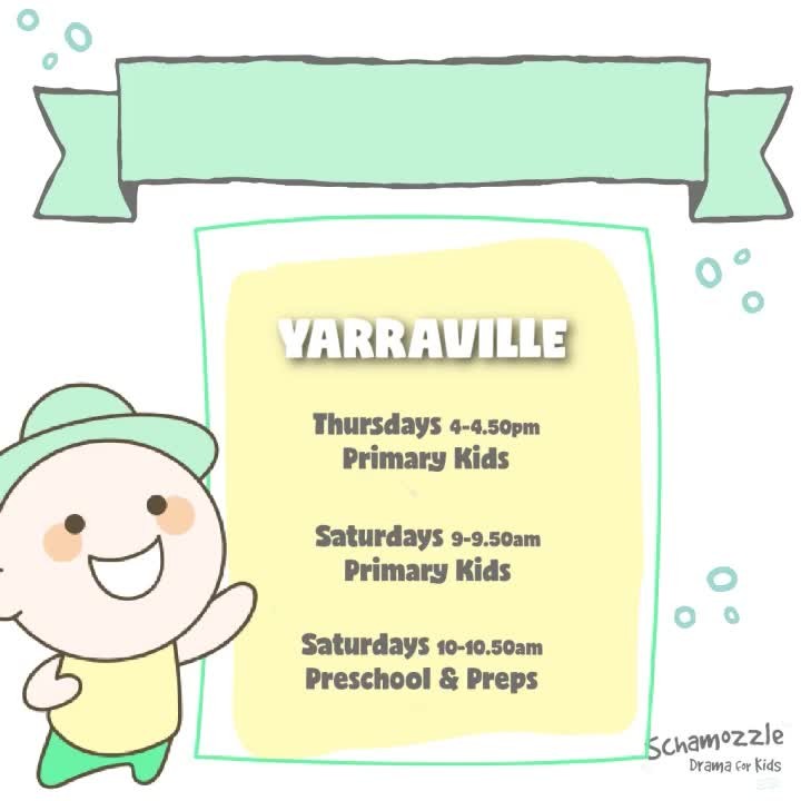 We're about to start up for the term. Still places in our classes. New students contact us for a free trial. 

#yarraville #yarraville3013 #yarravillemums #dramaclassesmelbourne #dramaforkids #seddon #innerwestmums #innerwestmelbs #innerwestmelbourne #seddon #classesforkids