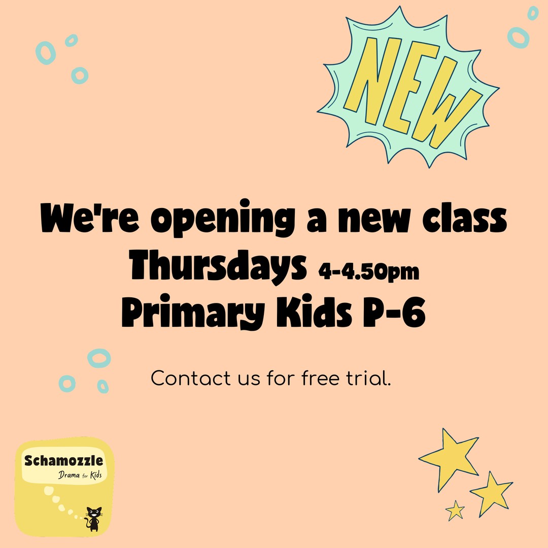 We're opening a new drama class this term. We have classes for preschool & primary aged children. Check out our website www.schamozzle.com.au to find out about us. Let us know if you'd like to come along for a free trial. 

#yarraville3013 #yarravillemums #seddon #footscray #williamstown3016  #wefo #dramaclassesforkids #melbournekids #creativekids #dramaclasses #innerwestmums